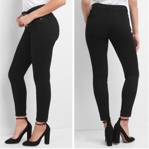 SALE 2/$20 GAP 1969 Sz 33 True Skinny Black Stretch Denim Jean 33/16R